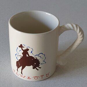 Hallmark Vintage Ceramic Cowboy Bucking Bronco Rodeo 12oz Mug